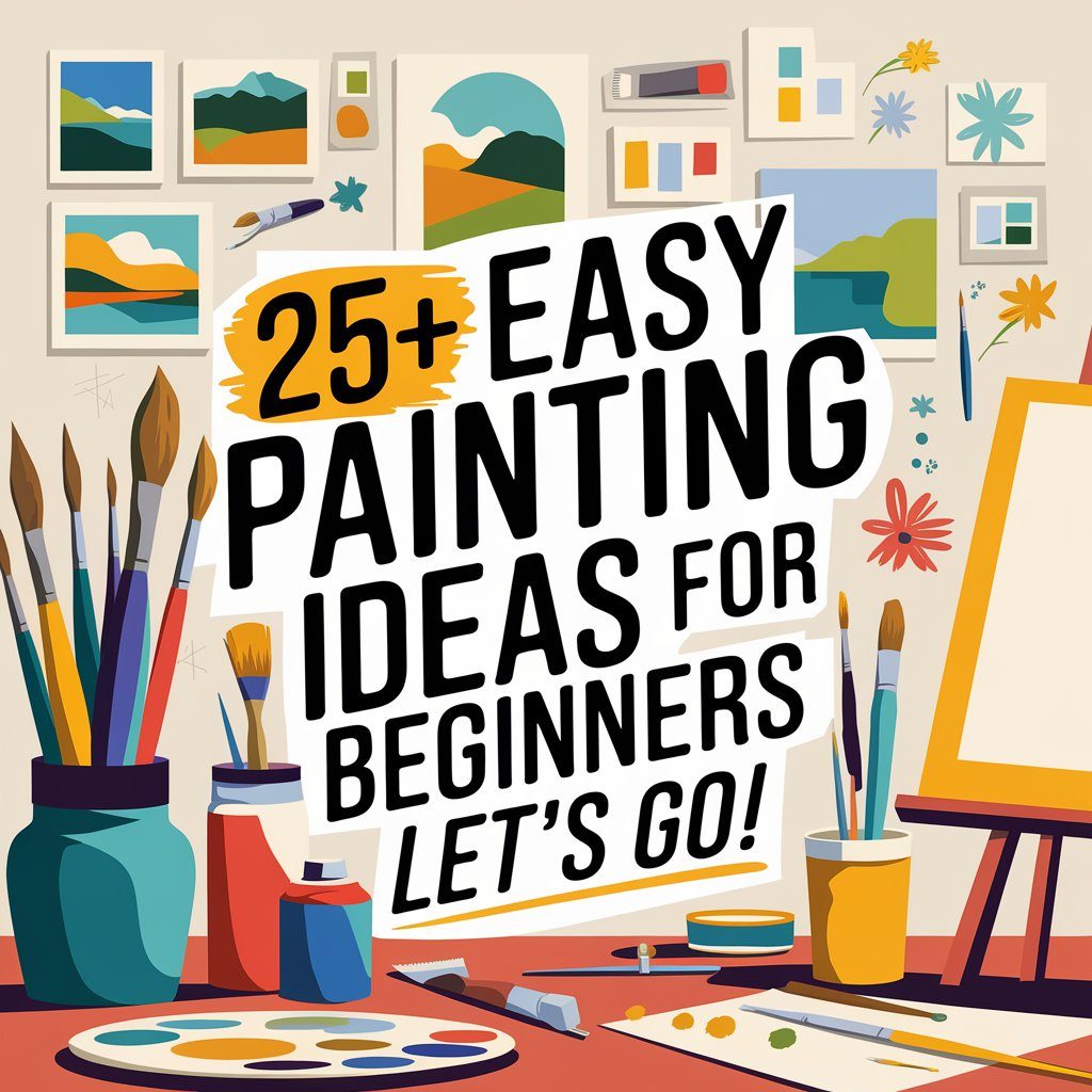 25+ EASY PAINTING IDEAS FOR BEGINNERS